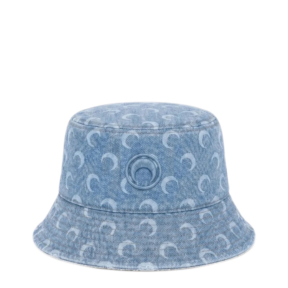 MAYFEYR - Marine Serre - Moon Laser Print Denim Bucket Hat - UHG030ACDEN0011BL05