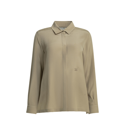 MAYFEYR - Max Mara - Casual Shirt In Silk Cr Pe De Chine - 2621116021600MXMGERANIO007