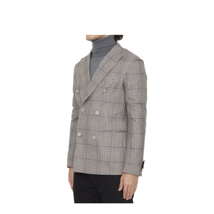 MAYFEYR - Tonello - Beige Wool Double Breasted Jacket - 06GW0707455Q800