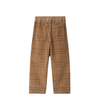 Check-pattern Trousers in Corduroy