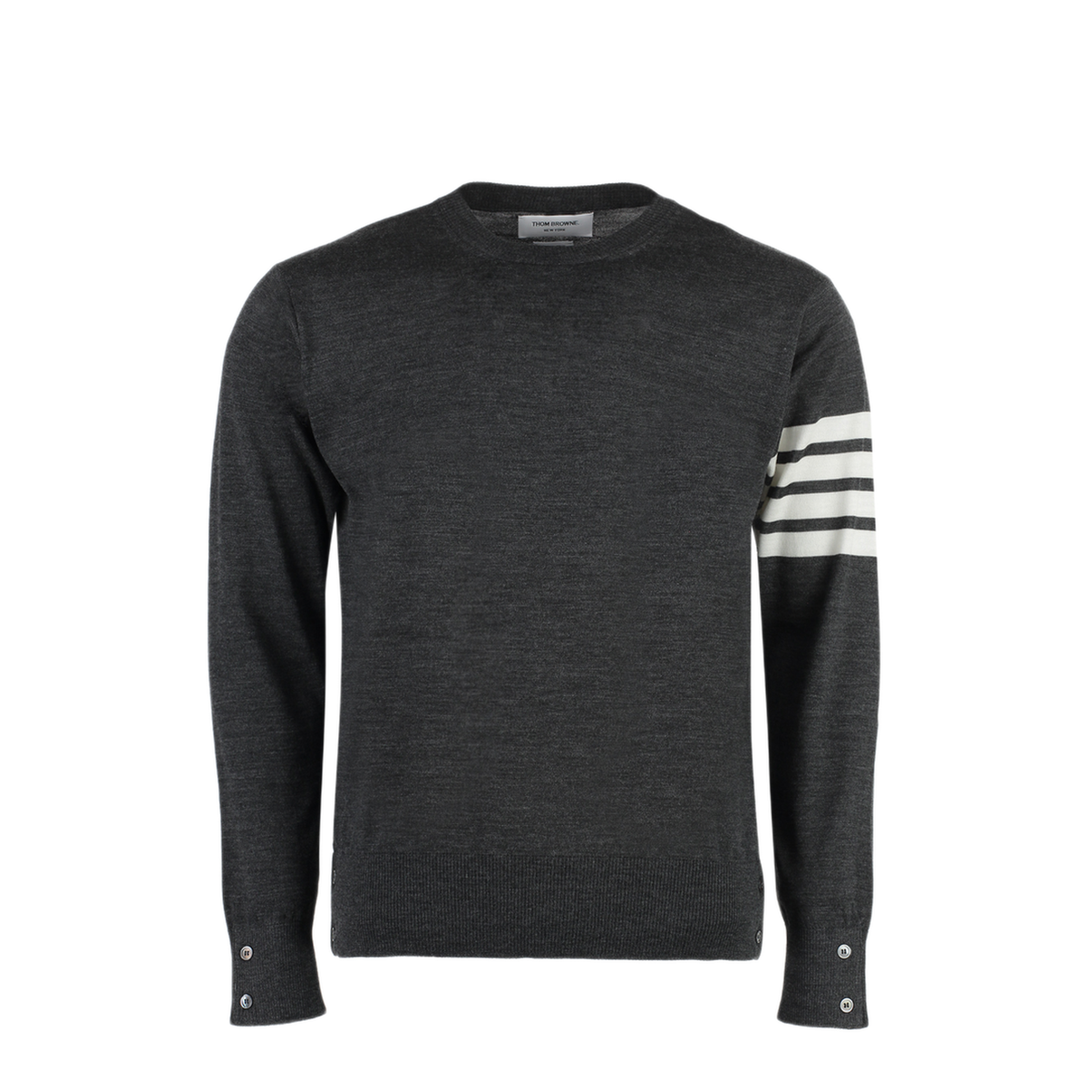 MAYFEYR - Thom Browne - 4-Bar Crewneck Jumper - MKA002AY1014022
