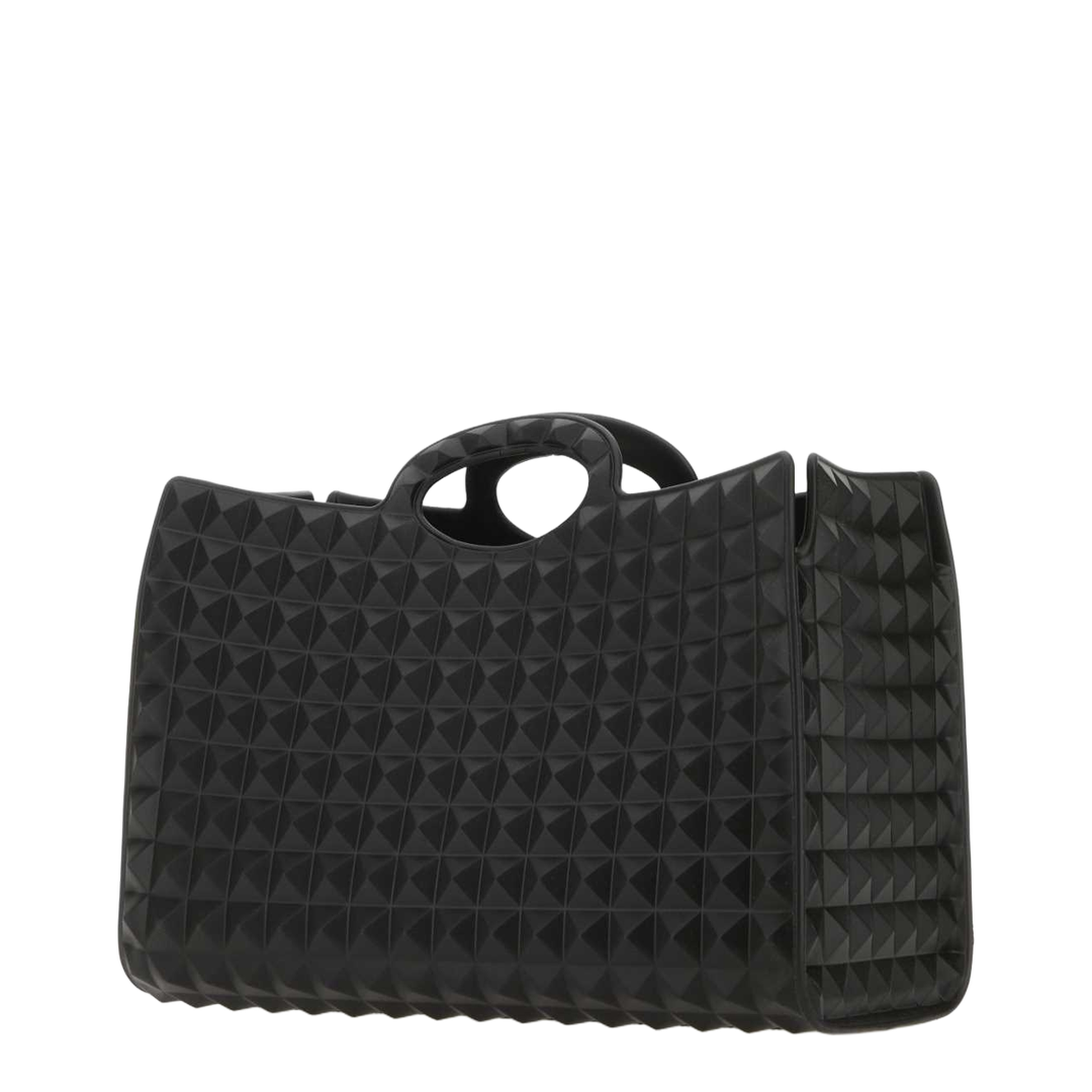Black Rubber Le Troisième Shopping Bag