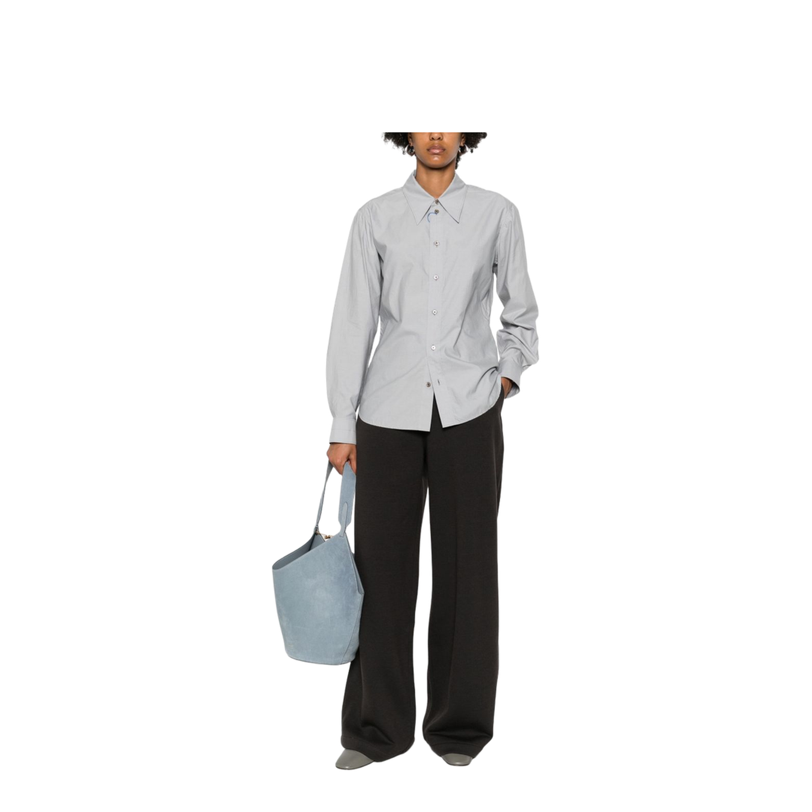 Dark Roast Wide Leg High Waist Trousers