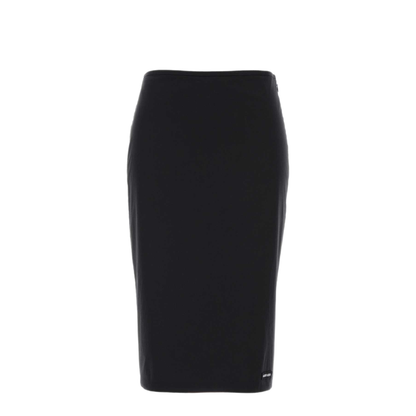 MAYFEYR - Miu Miu - Black Stretch Poplin Skirt - MG2776SOOO6472F0002