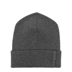 Ribbed Cashmere Knit Beanie With Monili Detail