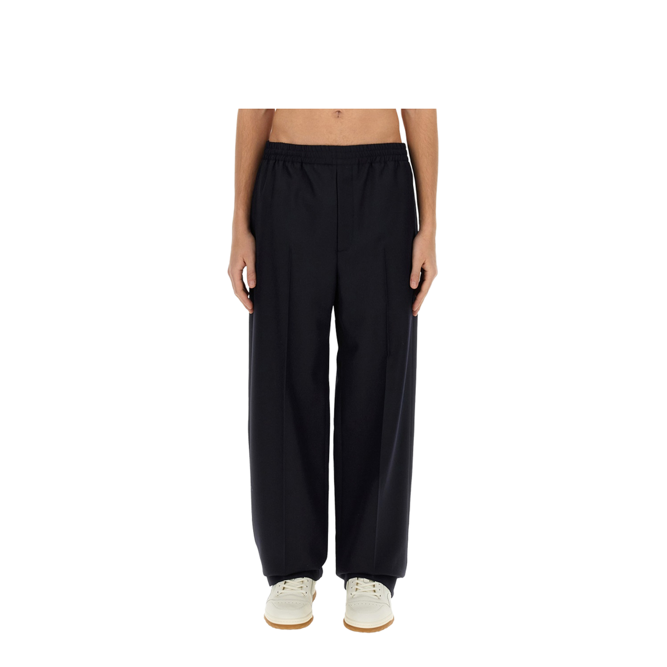 Wool Twill Jogging Pants