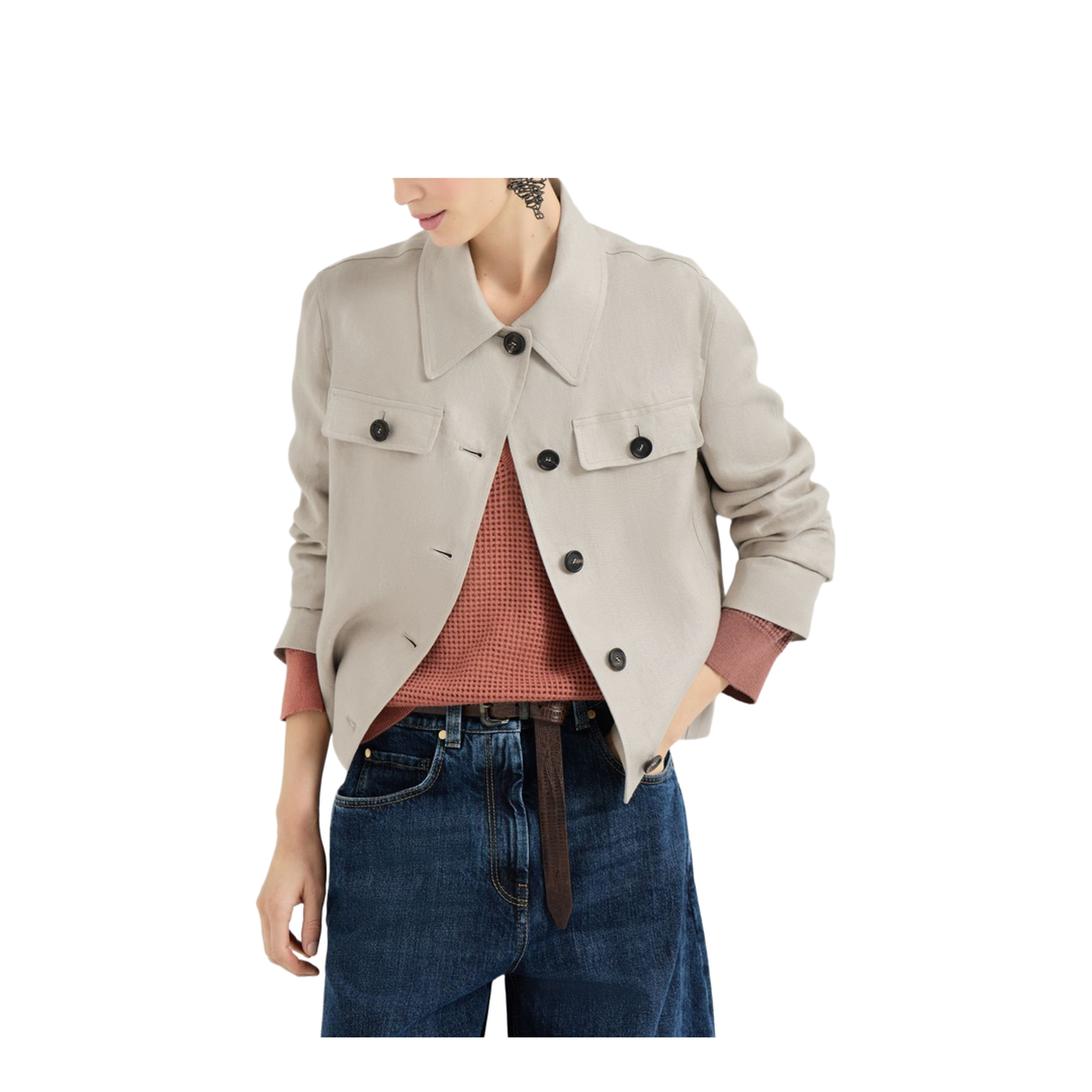 Linen Blazer Beige