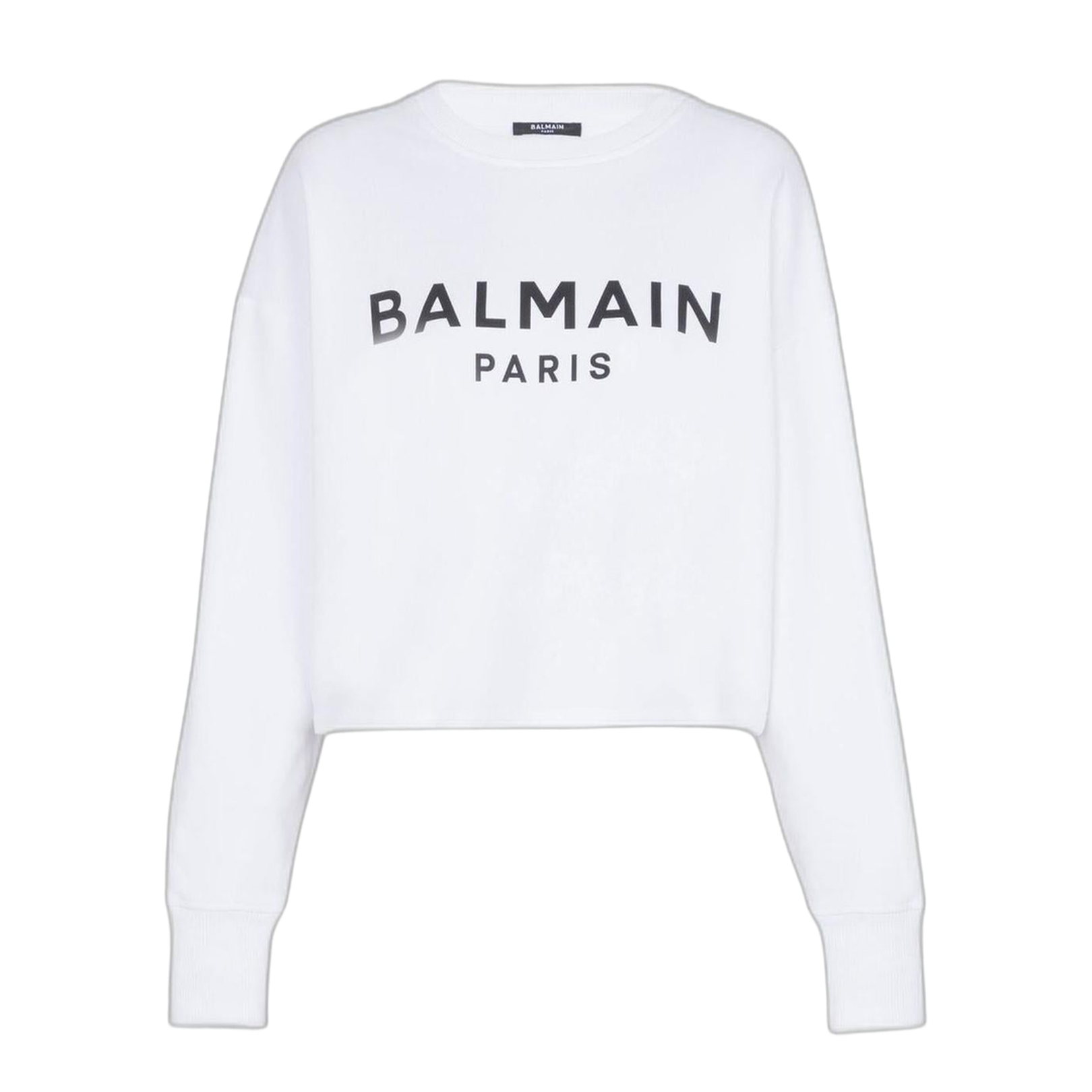 Logo Organic Cotton Cropped Sweatshirt
