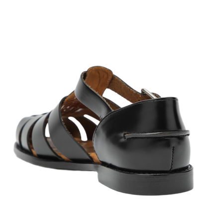 MAYFEYR - Sebago - Gurkha Tale Black Leather Sandals - 741316WLE902