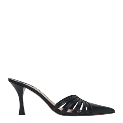 MAYFEYR - Paris Texas - Black Leather Mule Nadia - PXNL02XSHPTBLK