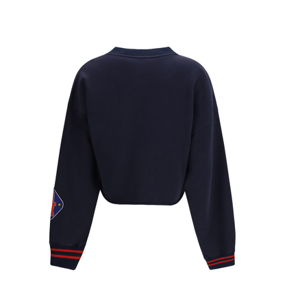 MAYFEYR - Off-White - Royal Patch Cropped Sweatshirt - 2BA07ES26FLE001