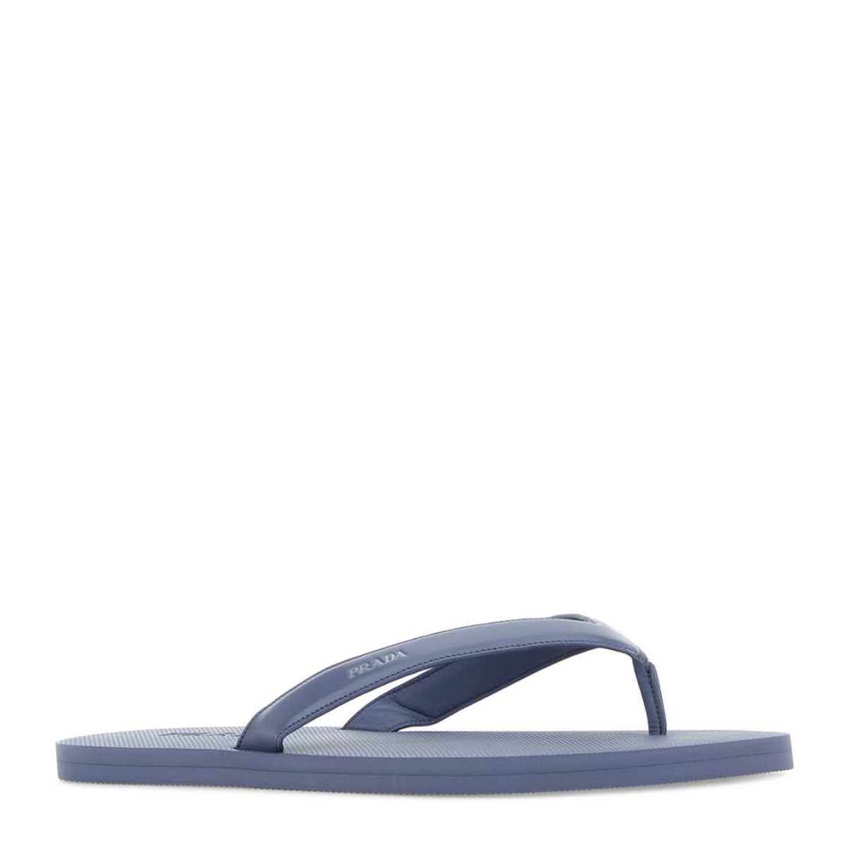 MAYFEYR - Prada - Cerulean Blue Leather Thong Slippers - 2Y3162FG001055F0D57