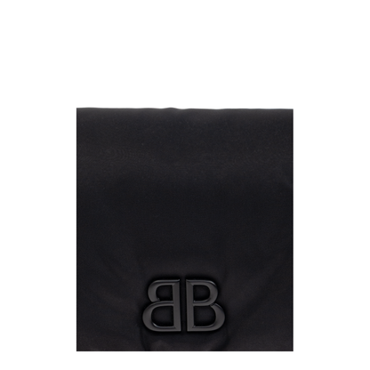 Black Nylon Small Monaco Crossbody Bag