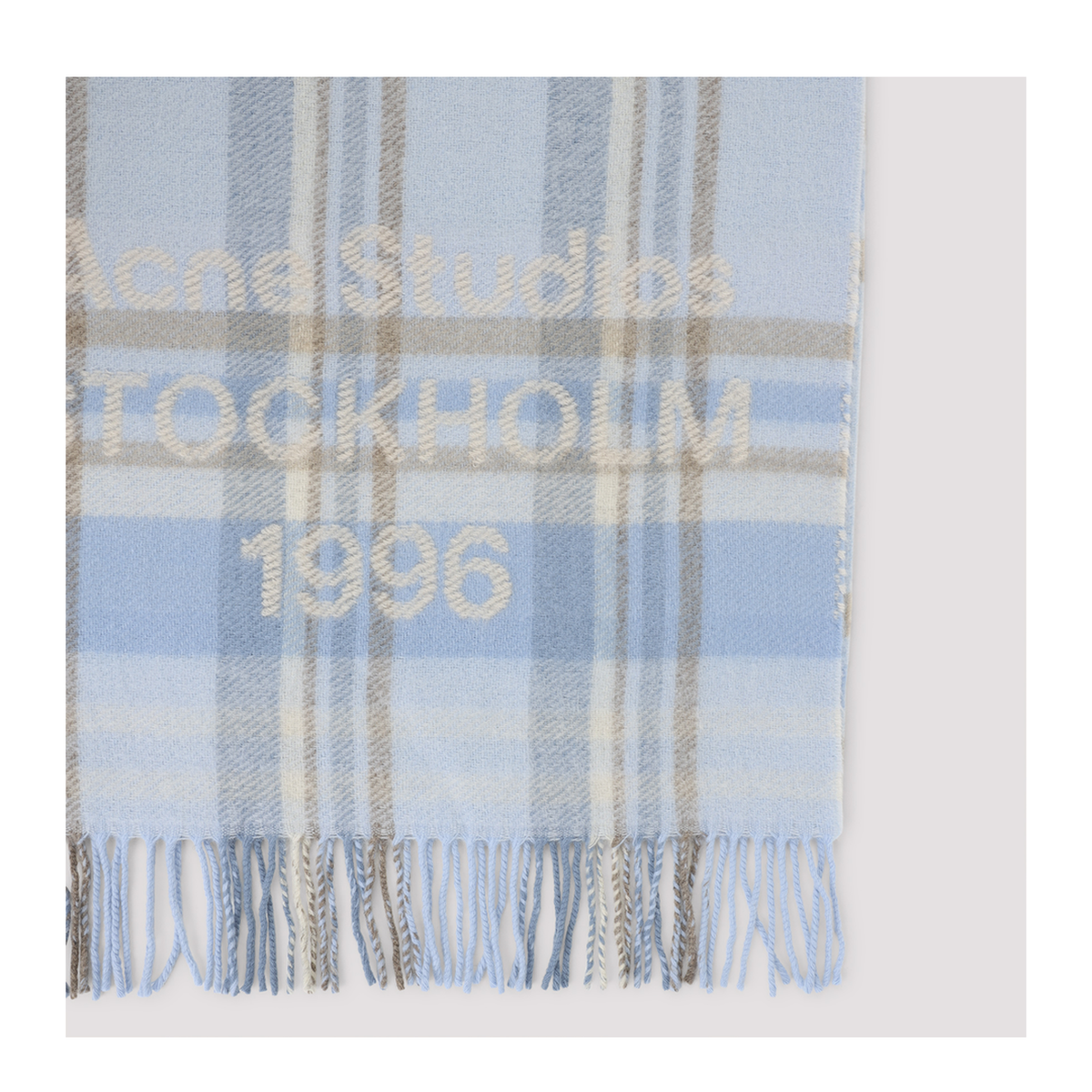 MAYFEYR - Acne Studios - Aqua Blue Wool Scarf - CA0385DIM