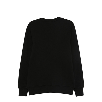 Black Crew Neck Long Sleeve Graphic Print