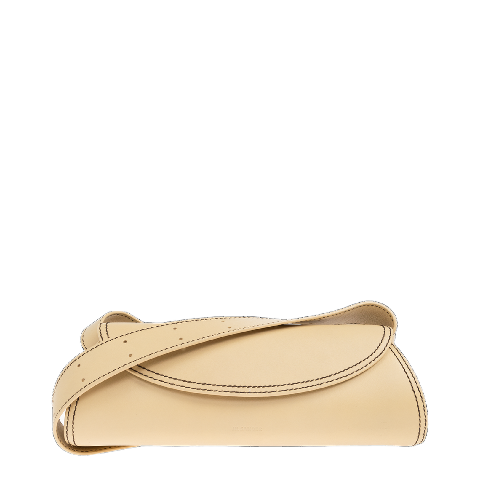 Beige Small Cannolo Leather Bag