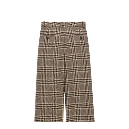 Culottes in Prince of Wale Silk and Cashmere