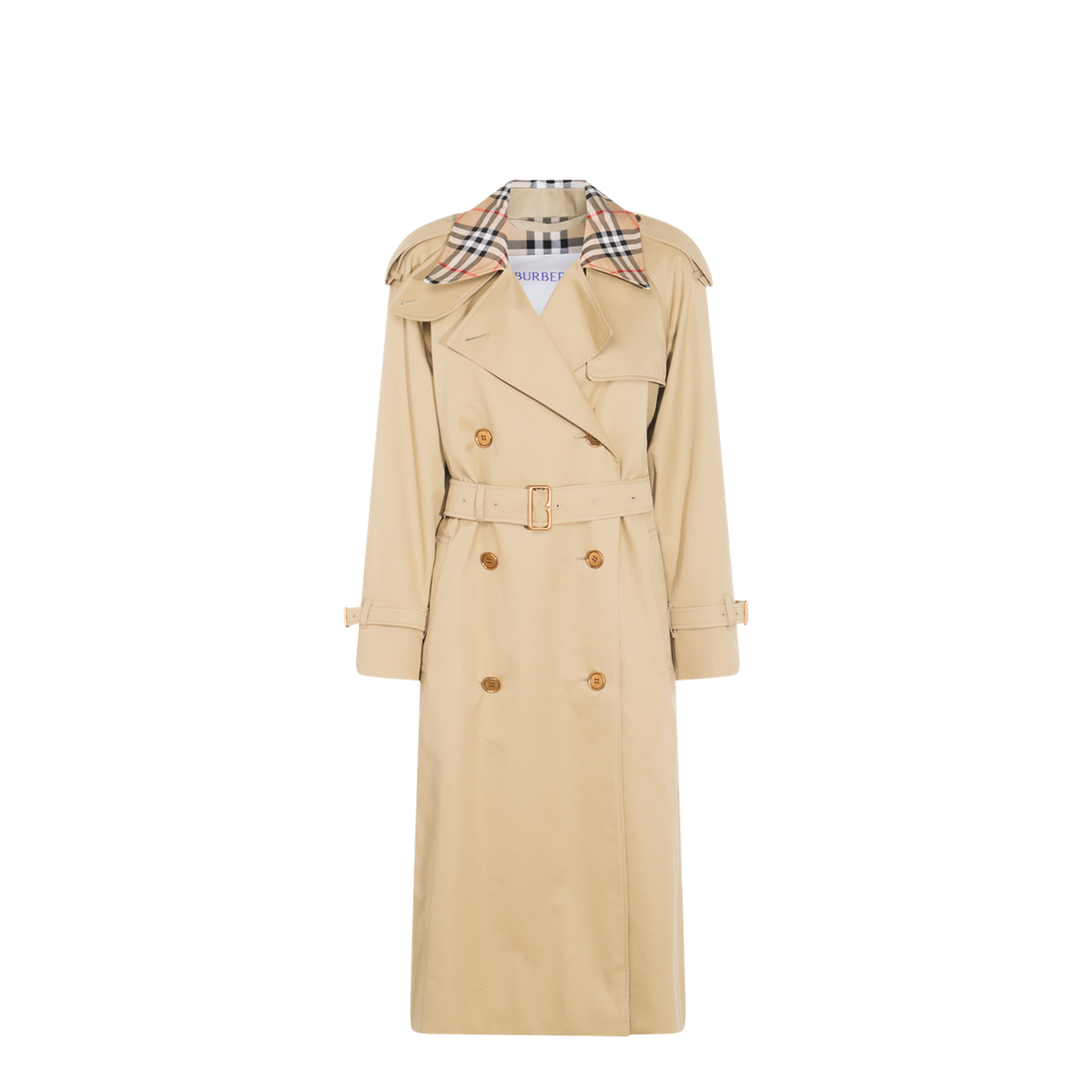 Double-breasted trench coat