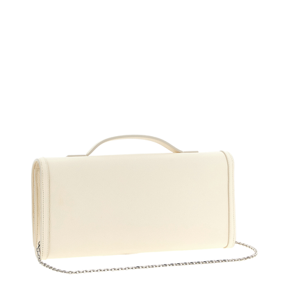 Belle Vivier Clutch Ivory