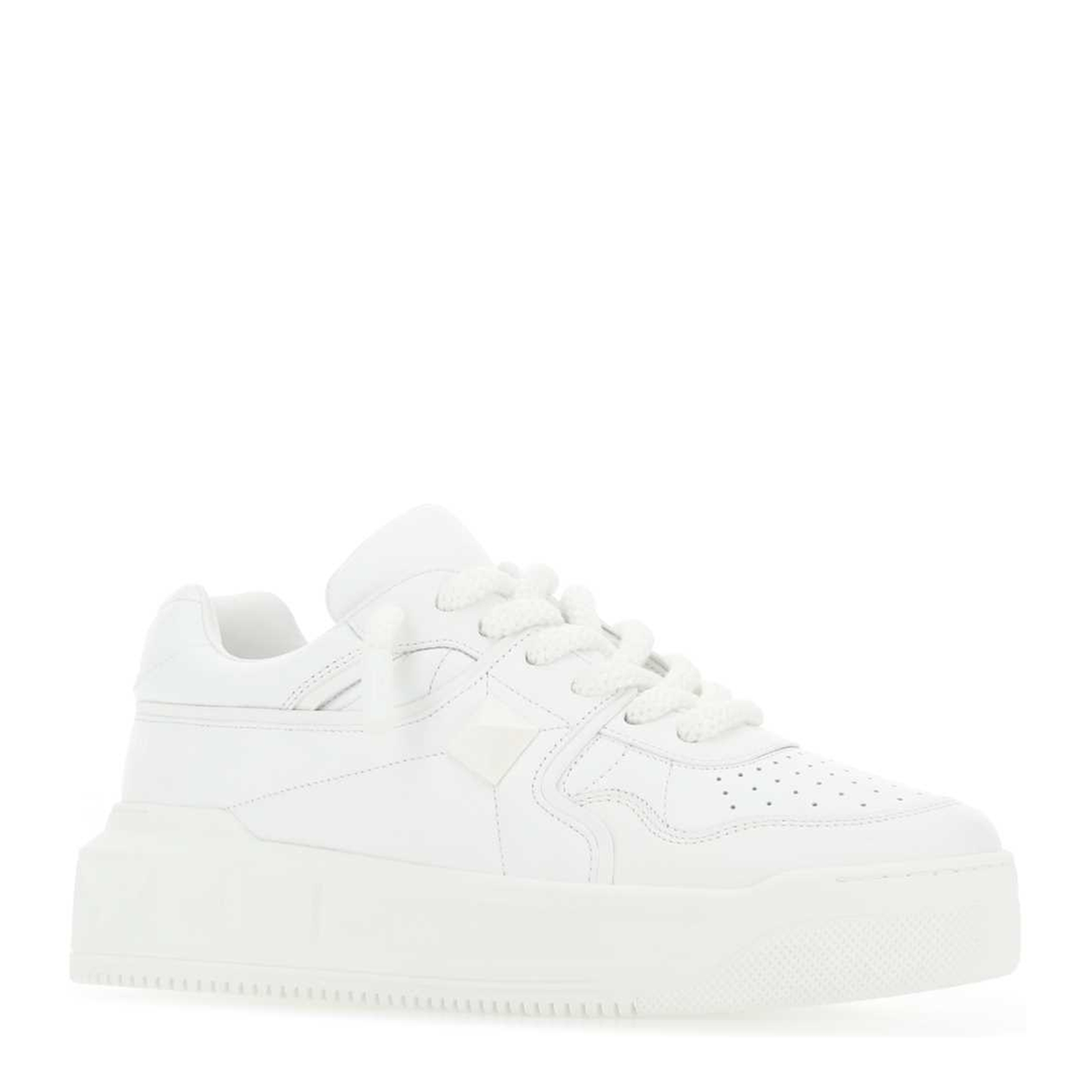 MAYFEYR - Valentino - White Nappa Leather One Stud Xl Sneakers - 7Y2S0G37XTM0BO