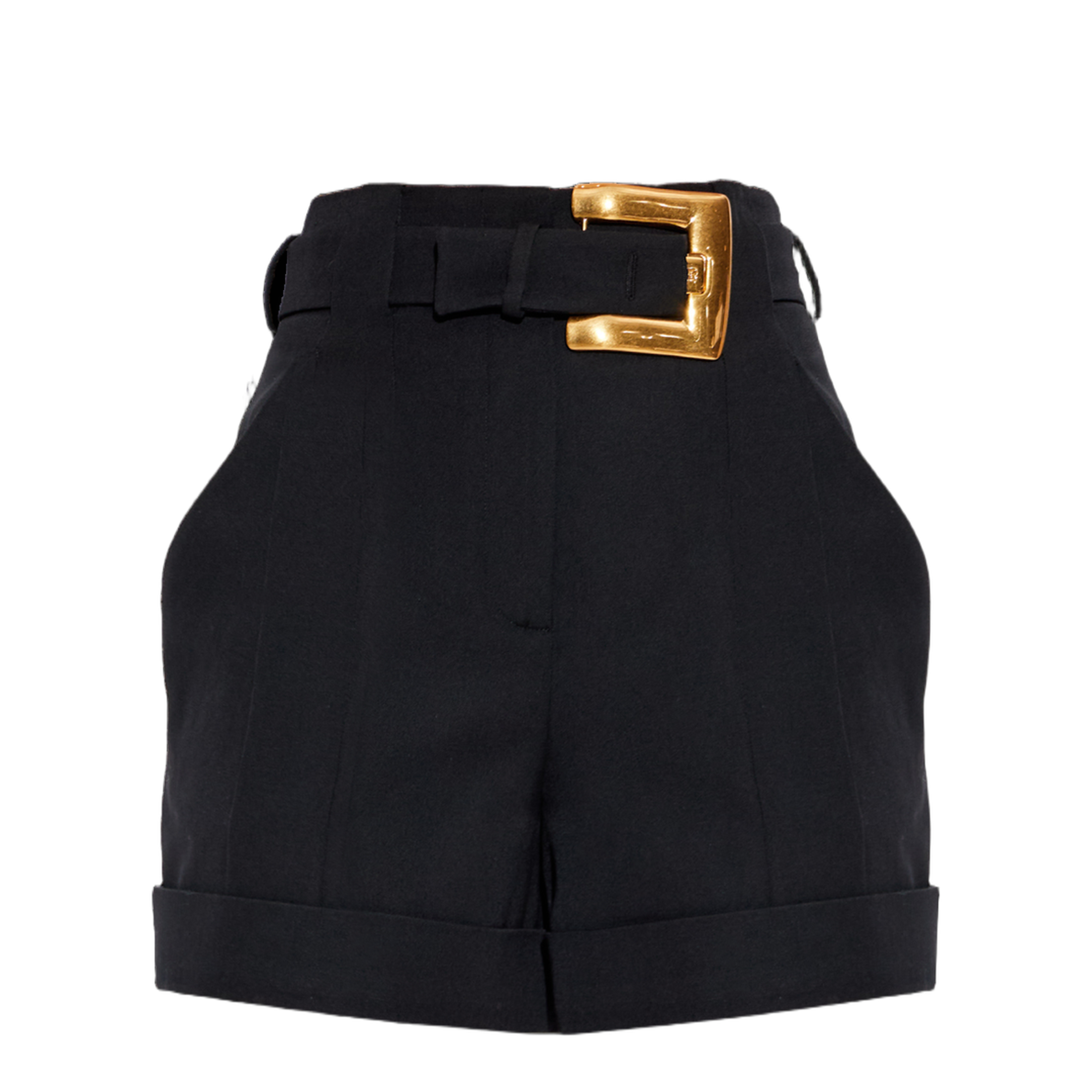 Grain de Poudre Belted Short Black
