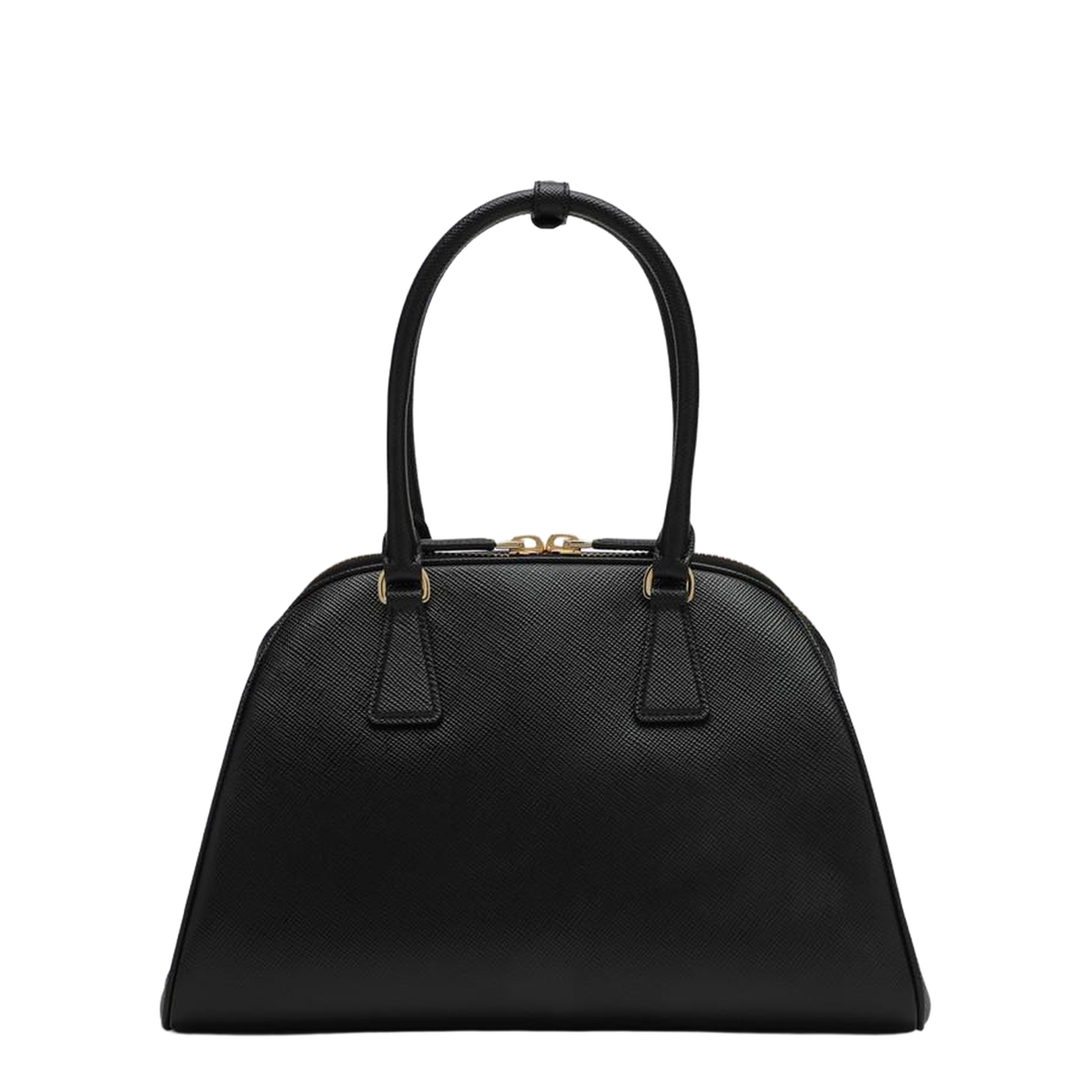 Black Medium Saffiano Leather Bag