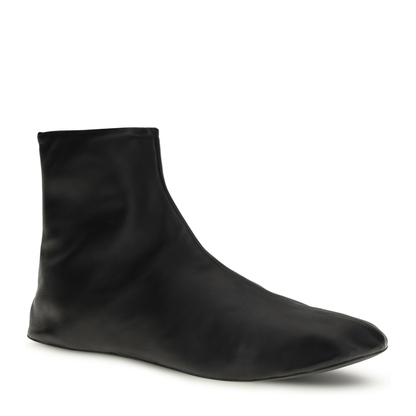 MAYFEYR - The Row - Leather Ankle Boots Lined With Soft Shearling - F1724N66SH02BLK