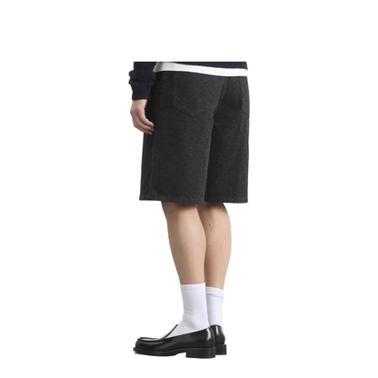 Laser Monogram Denim Shorts