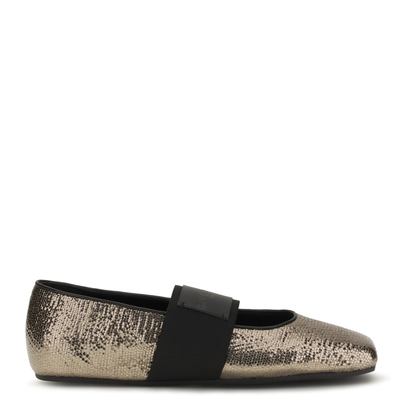 MAYFEYR - Givenchy - Sliced Square Ballerinas In Textured Leather - BE5017E2JK315