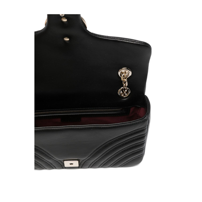 GG Marmont Medium Shoulder Bag - Black