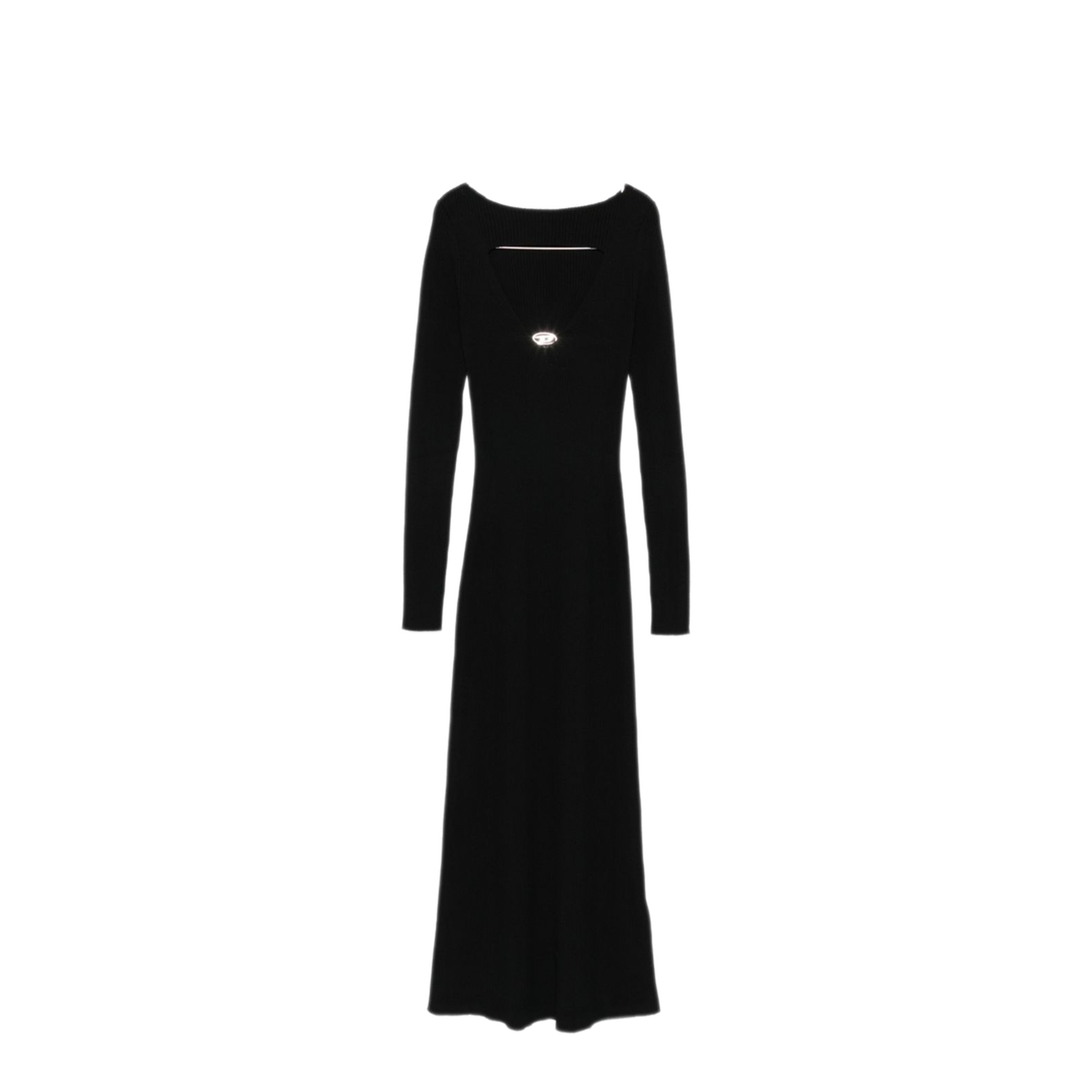 MAYFEYR - Diesel - Black Long Sleeve Ribbed Knit Dress - A189050PLBF9XX