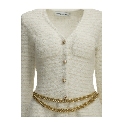 MAYFEYR - Self Portrait - Textured Knit Cardigan - SC26059CCCREAM