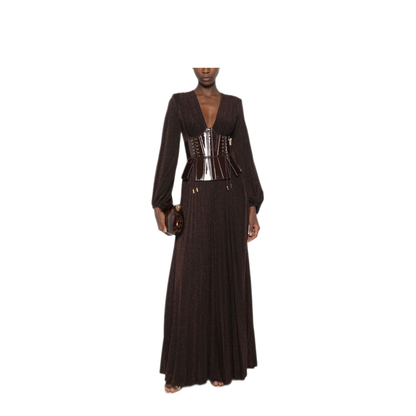 MAYFEYR - Elisabetta Franchi - Brown Dresses - ABR1566E2EV9
