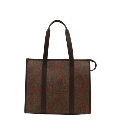 Arnica Paisley Jacquard Tote Bag - Brown