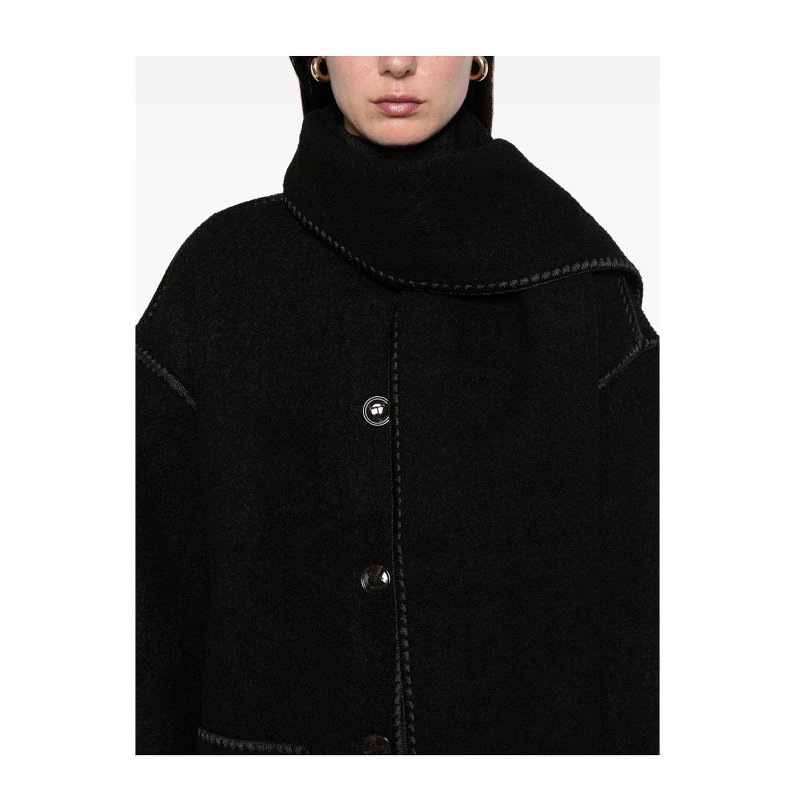 Black Wool Blend Jacket