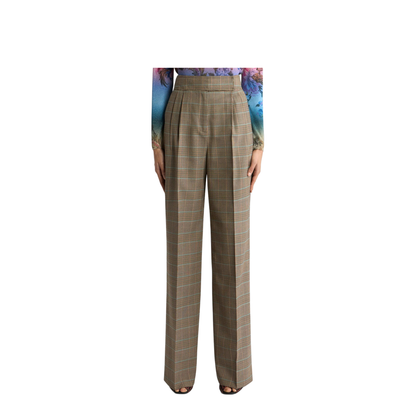 MAYFEYR - Etro - Stretch Wool Pants With Prince Of Wales Pattern - WREA007399TQB1D
