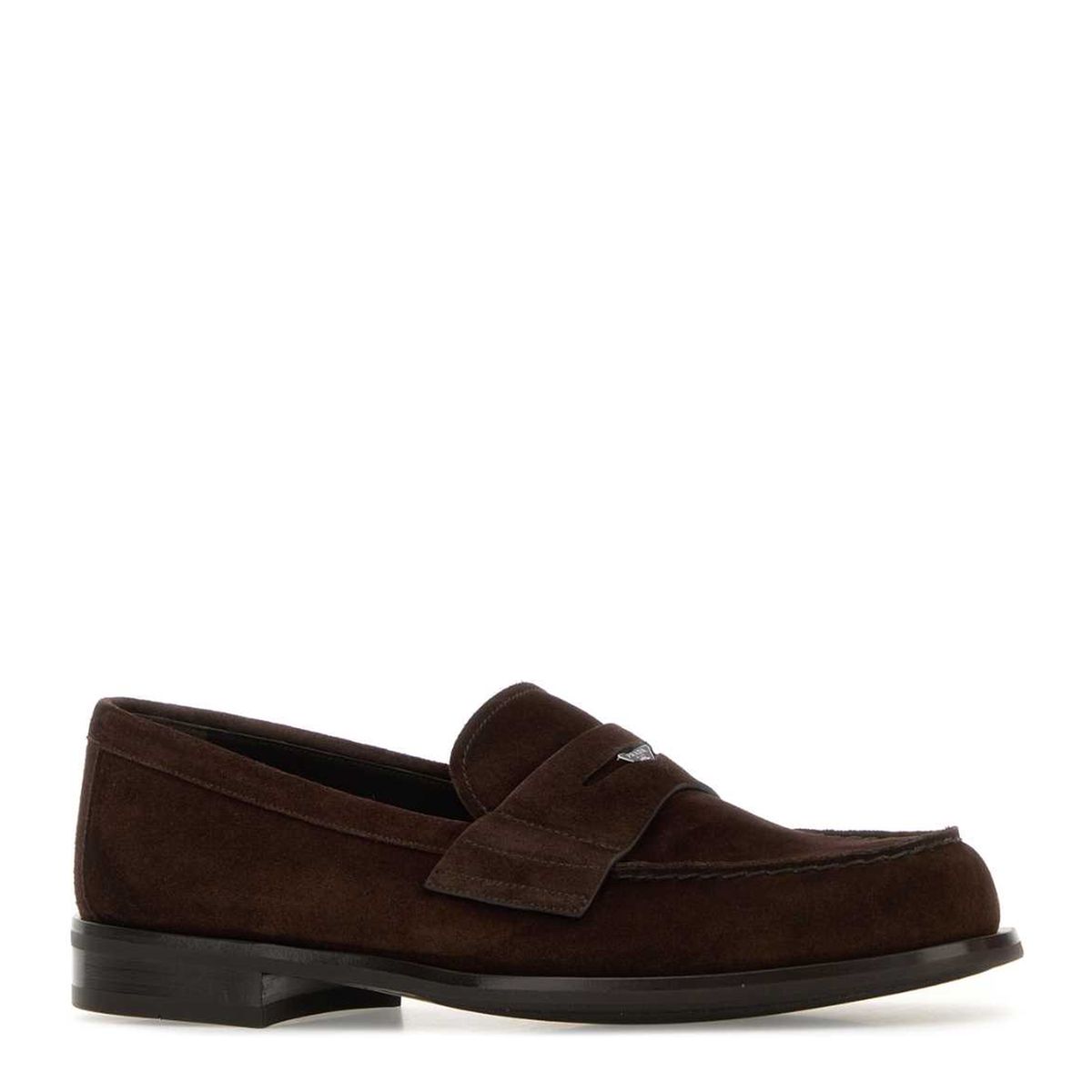 MAYFEYR - Prada - Dark Brown Suede Loafers - 2DB201FX001103F0003