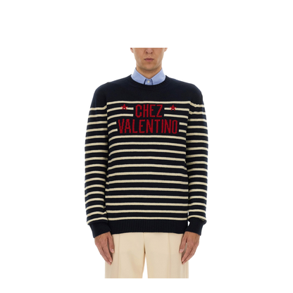Men's Striped Wool Sweater