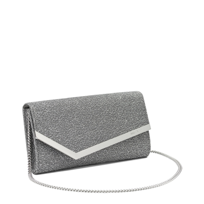 MAYFEYR - Jimmy Choo - Emmie Clutch - EMMIEUBDANTRACITESILVER