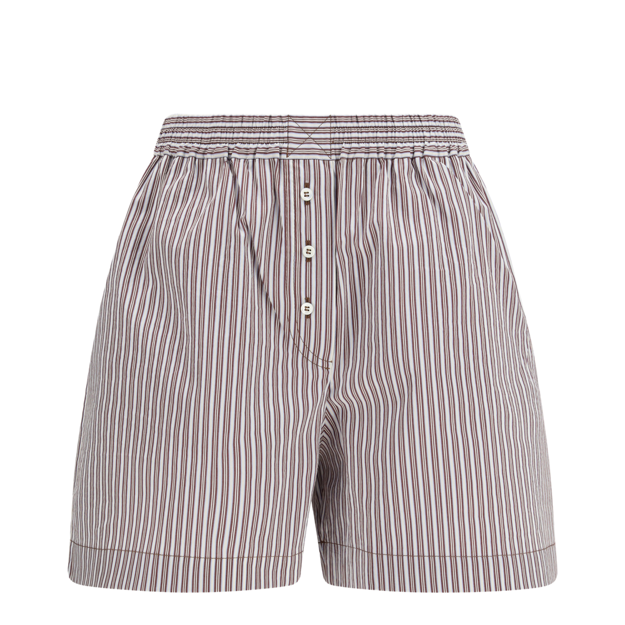 MAYFEYR - Brunello Cucinelli - Striped Silk Shorts - MH746DB699