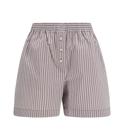 MAYFEYR - Brunello Cucinelli - Striped Silk Shorts - MH746DB699
