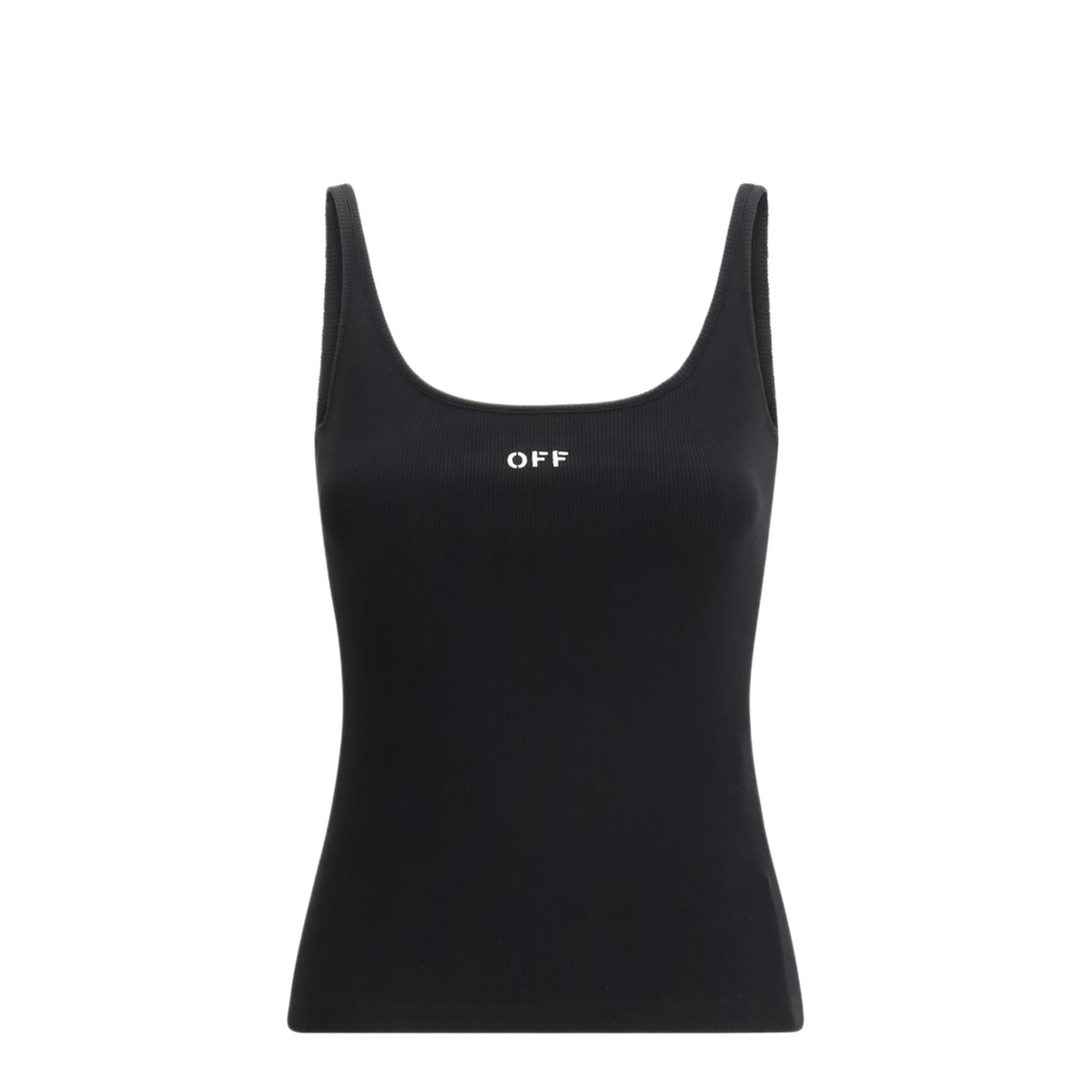 MAYFEYR - Off-White - Off Stamp Rib Tank Top - 2AD072C99JER002W003