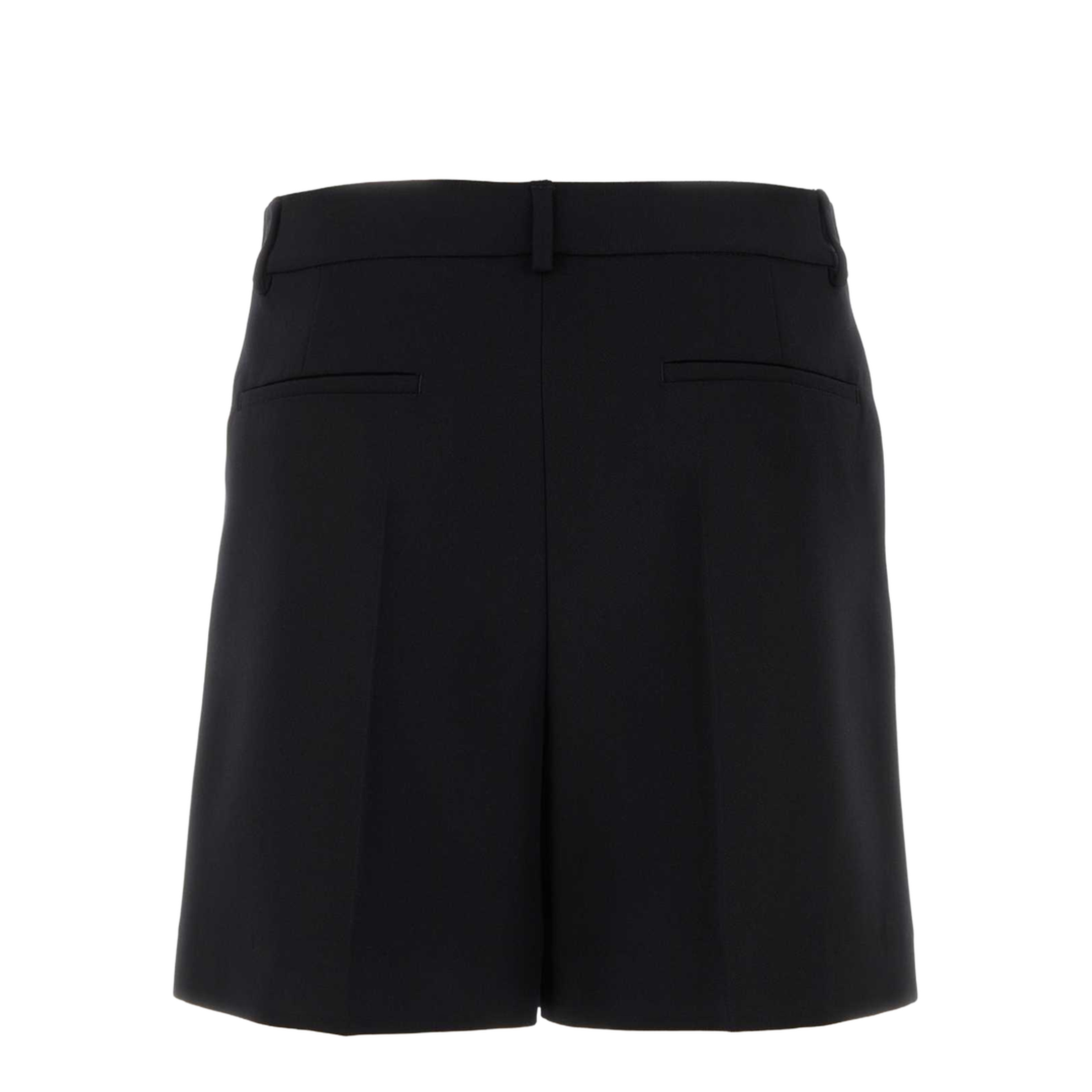 Black Wool Bermuda Shorts