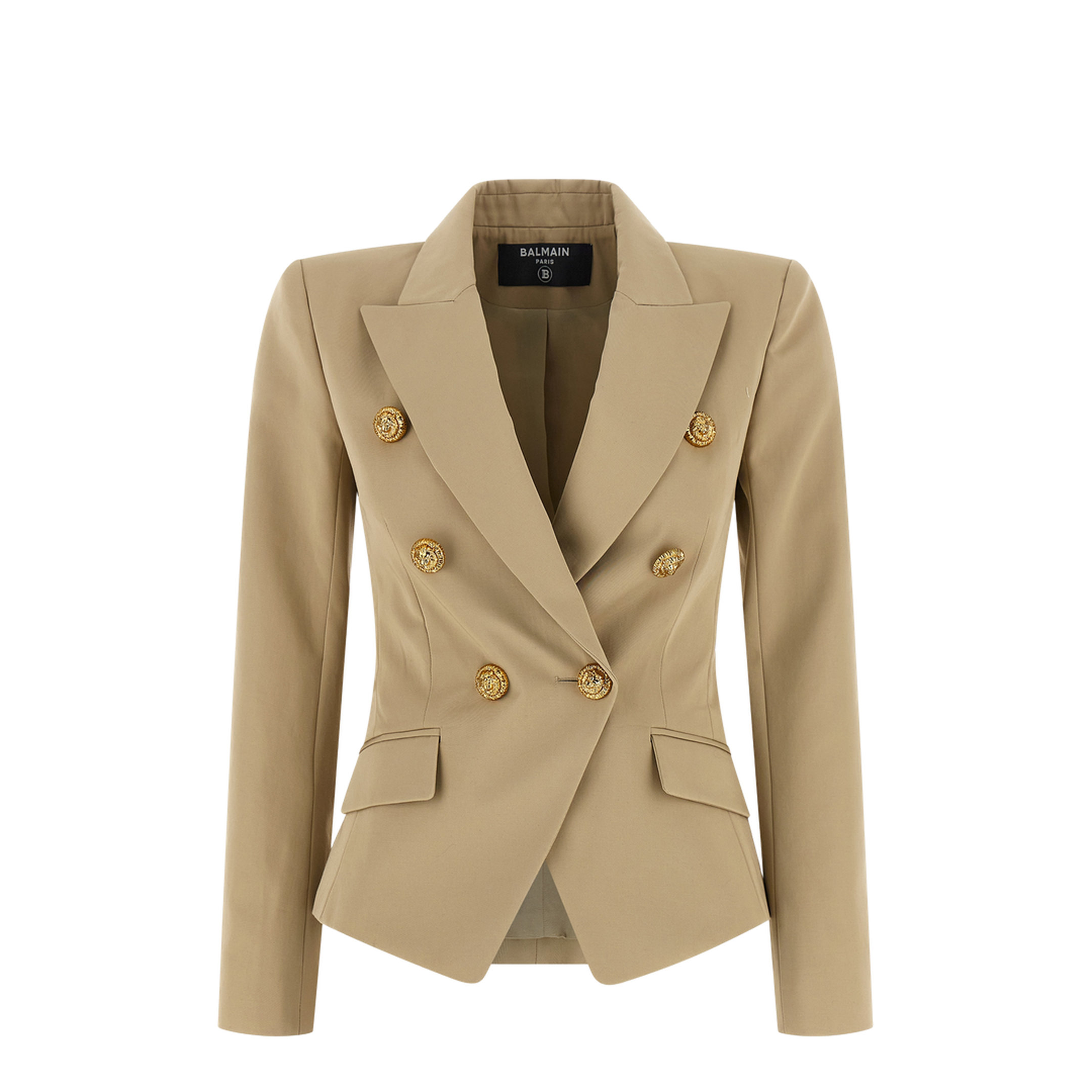 BALMAIN ベージュ テーラードジャケットS Woman's Double-Breasted Blazer - Beige – MAYFEYR