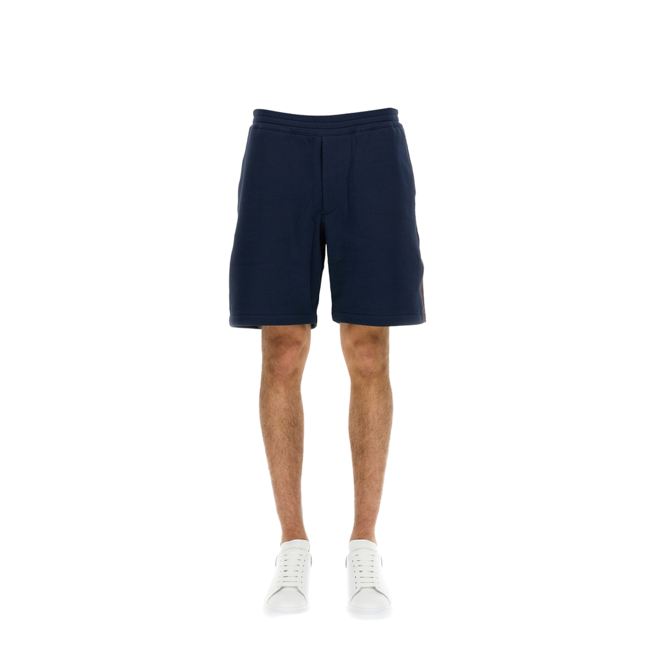 Bermuda Shorts with Selvedge Logo Band