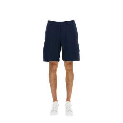 Bermuda Shorts with Selvedge Logo Band