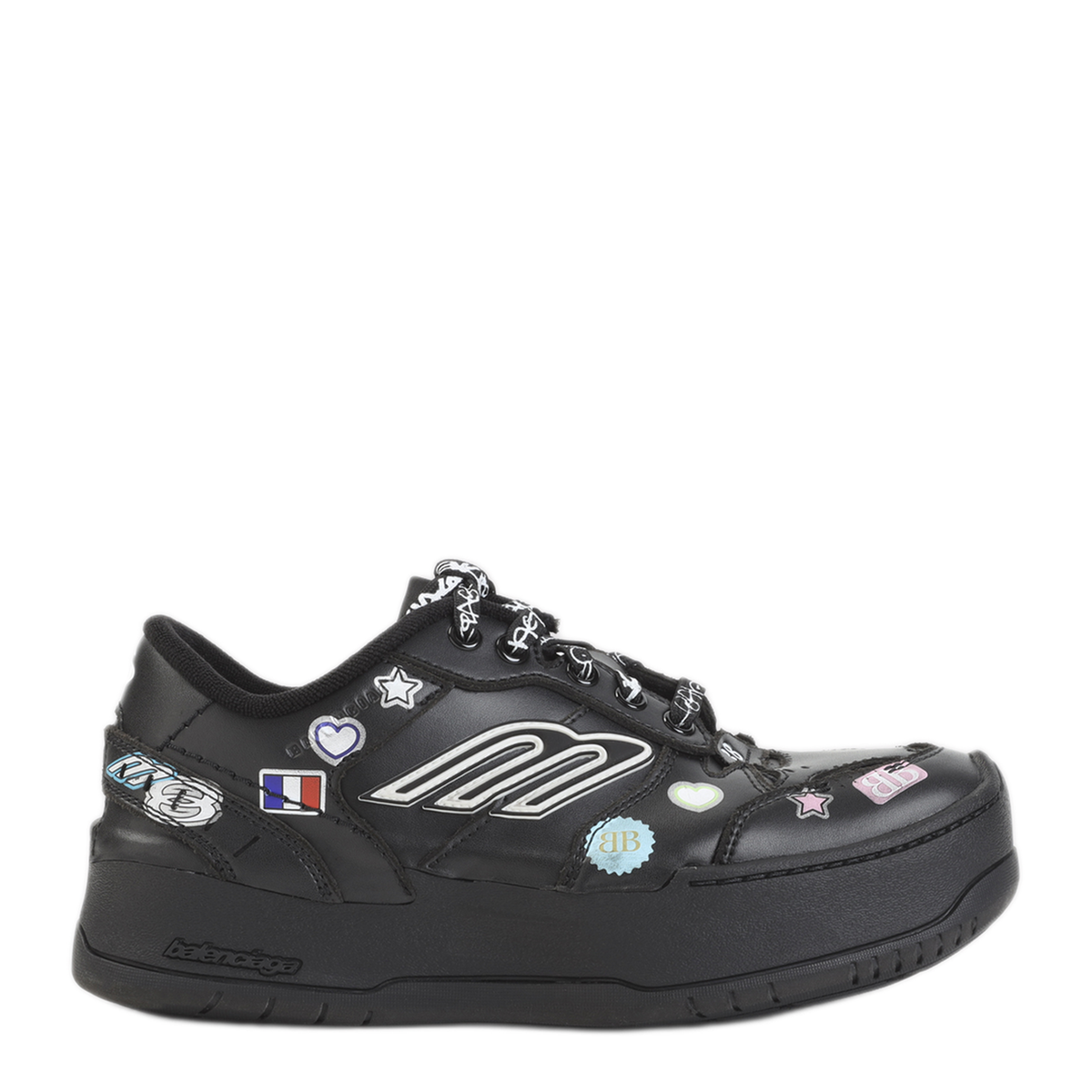 MAYFEYR - Balenciaga - Black Multi Hamptons Sneakers - 856420WHPSK1080
