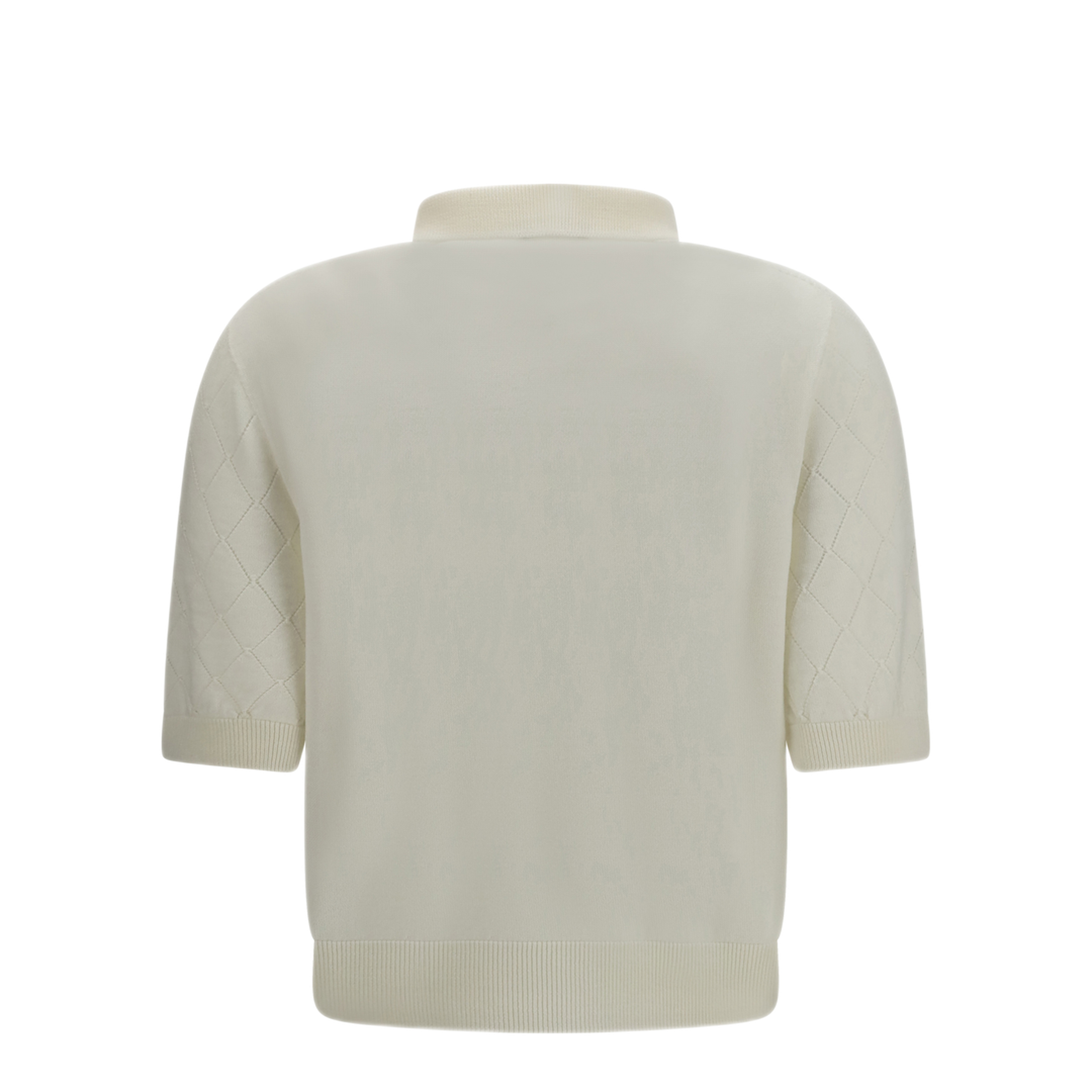 MAYFEYR - Balmain - Wool Polo With Vintage Buttons - HF1GB040KJ990FA