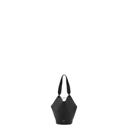 Lotus Mini Leather Bucket Bag