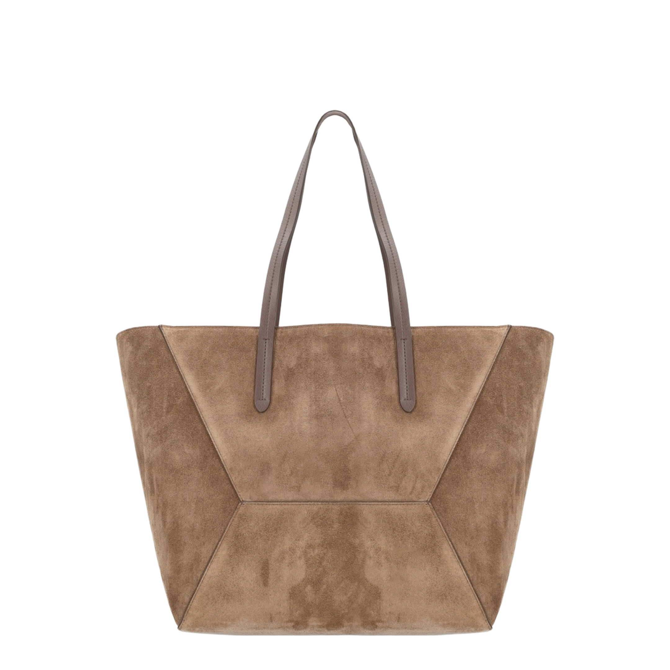 BC Duo Maxi Suede Shoulder Bag - Brown